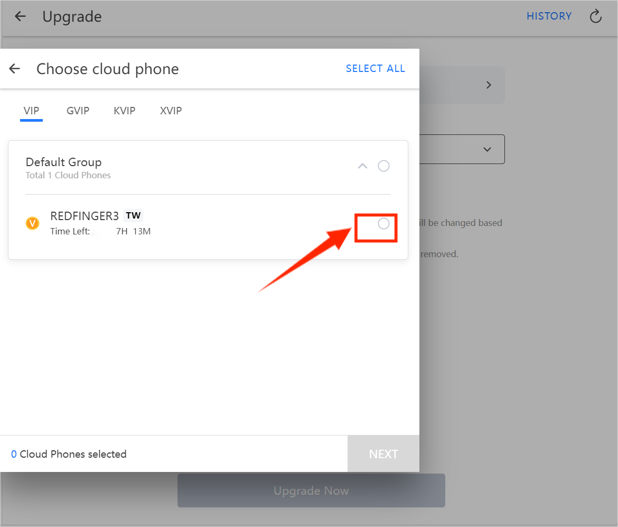 Upgrade Device Step 4